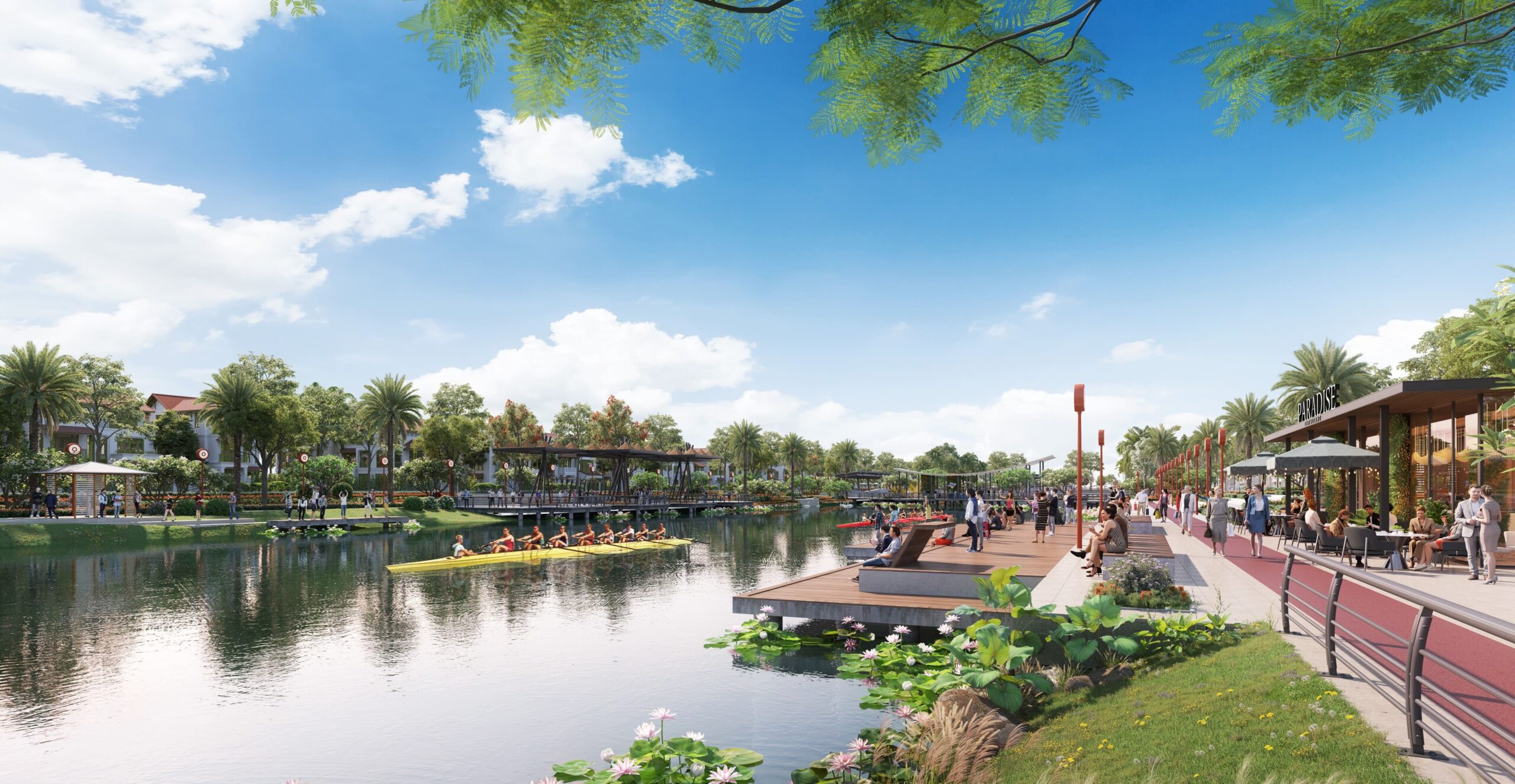 Tiện ích cà phê view sông dự án Sun Urban City Hà Nam 