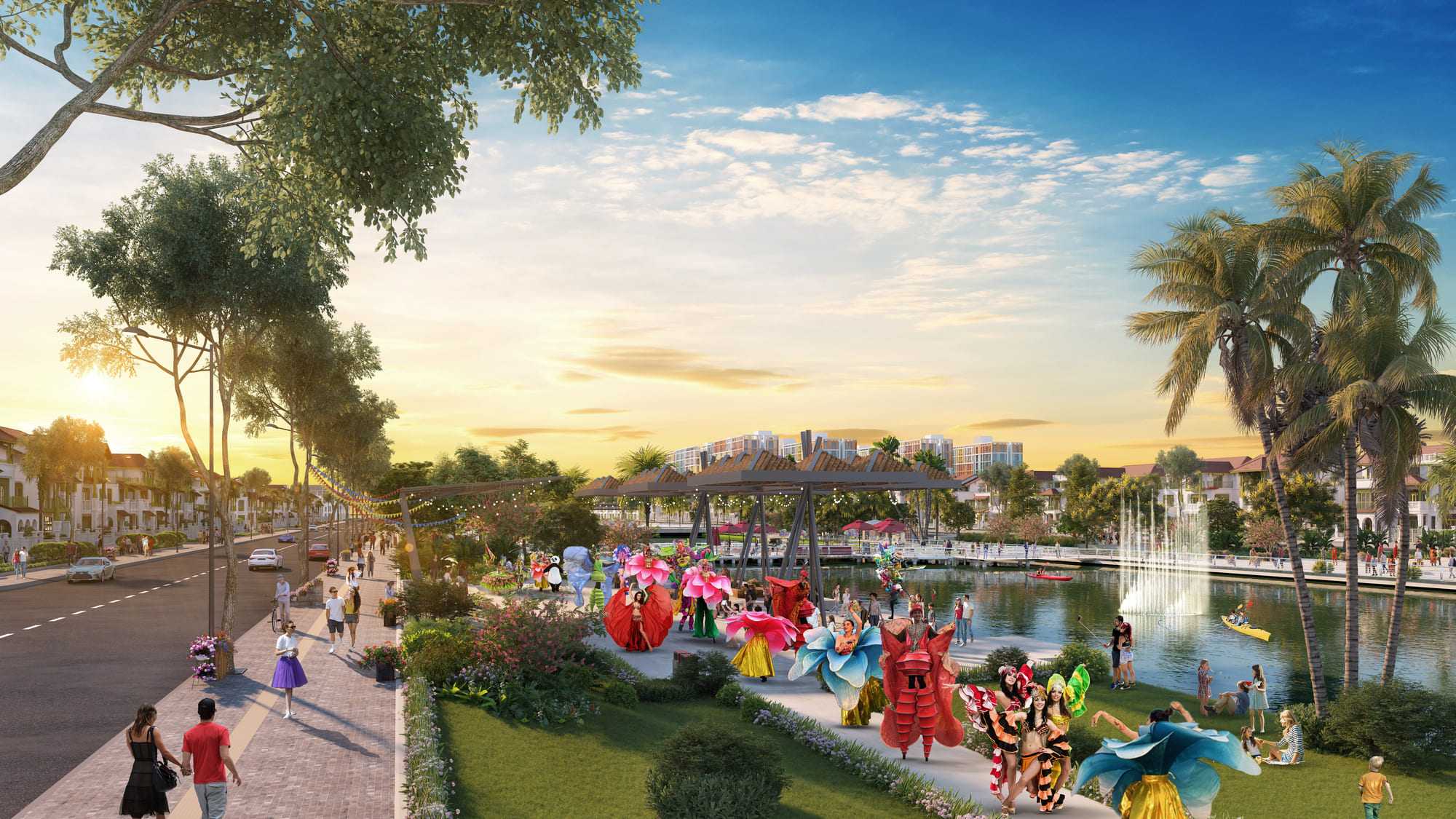 Tiện ích phố đi bộ dự án Sun Urban City Hà Nam